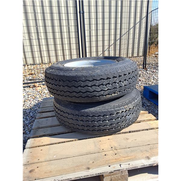 Set of 2 New Tires with Rims