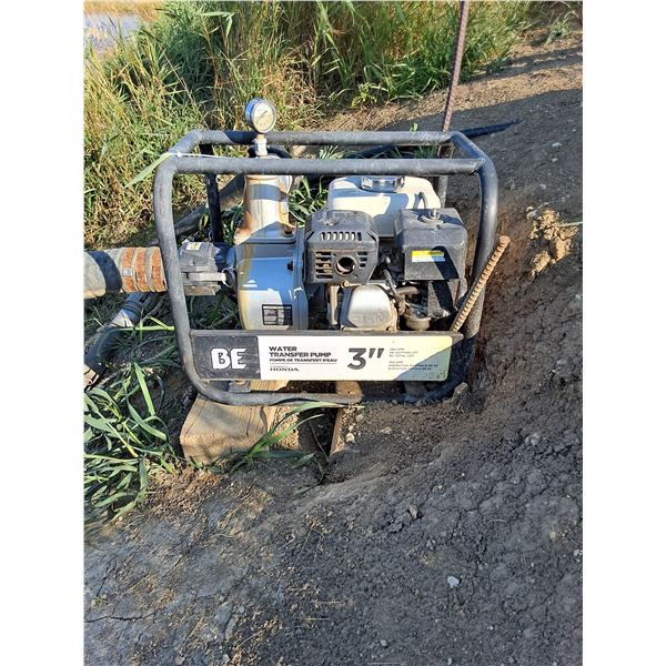 3" Water Transfer Pump-includes hoses still located outside