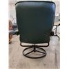 Image 6 : Ducks Unlimited Leather Reclining Swivel Chair with Footstool