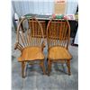 Image 1 : (2) Wooden Dining Chairs