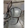 Image 4 : Patio Swivel Chair with Sidetable and Footrest
