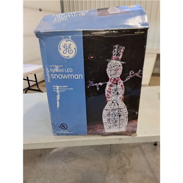 Lighted LED Snowman