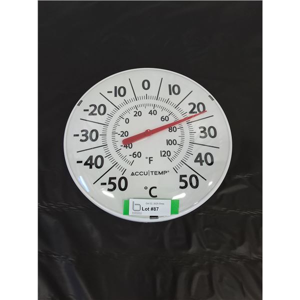 Plastic Accu Temp Thermometer 12" dia