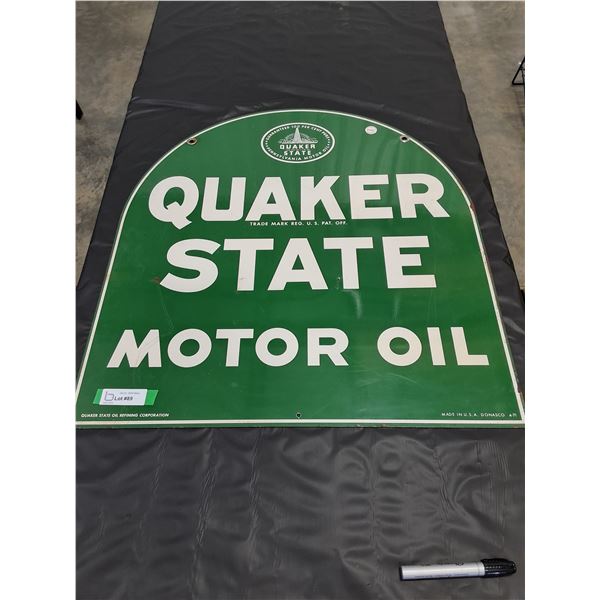 Double Sided Quaker State Sign