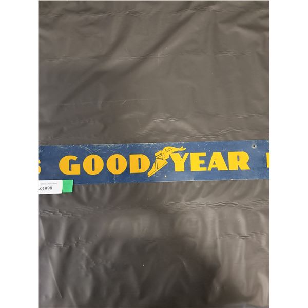 Vintage Tin Good Year Belts Hose Display Topper