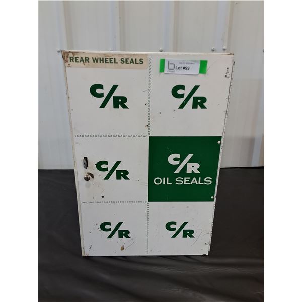 Vintage Metal C/R Oil Seals Cabinet
