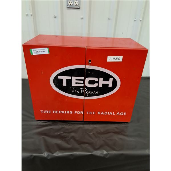 Metal Tech Tire Repairs Cabinet with Inner Sliding Drawers