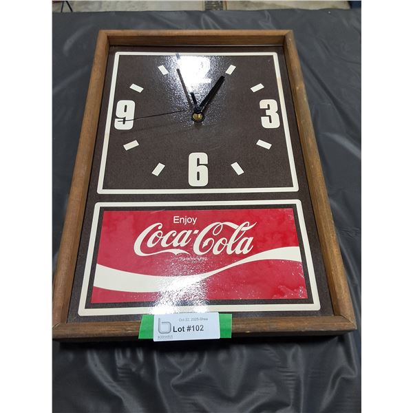 Coca Cola Battery Operated Wall Clock