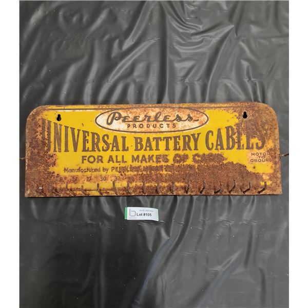 Vintage Peerless Products Battery Cable Display