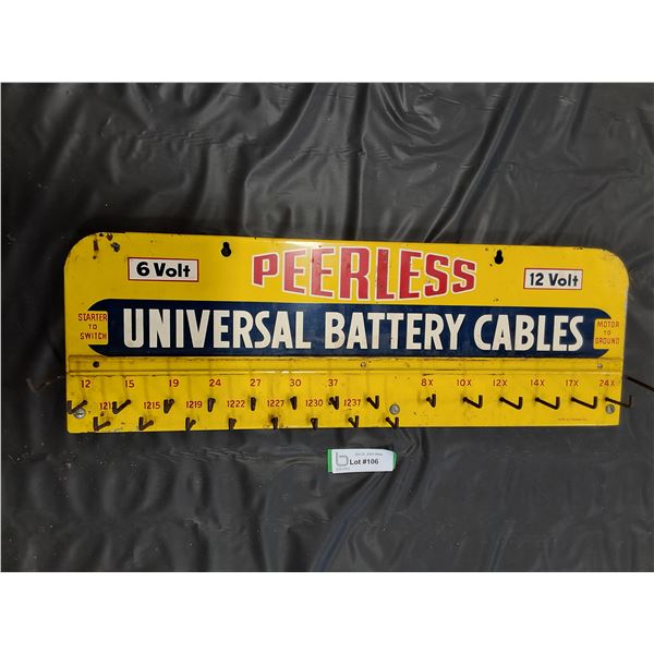 Vintage Peerless Battery Cable Display