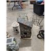 Image 3 : Garden Lot-Plant Holders, Birdhouse, Hose, Lights