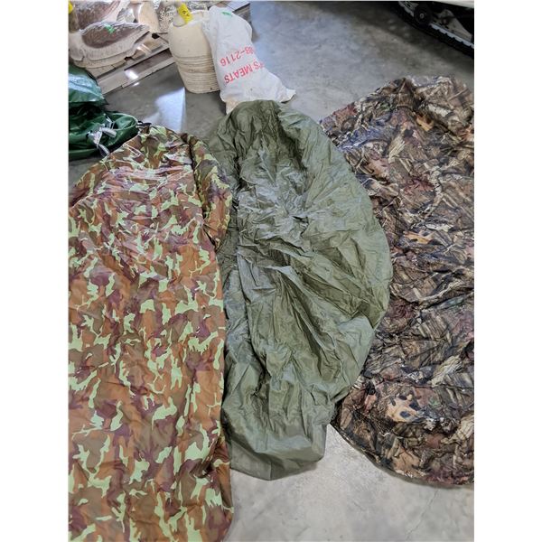 (3) Nylon Quad Covers - clean, Realtree one has a couple rips