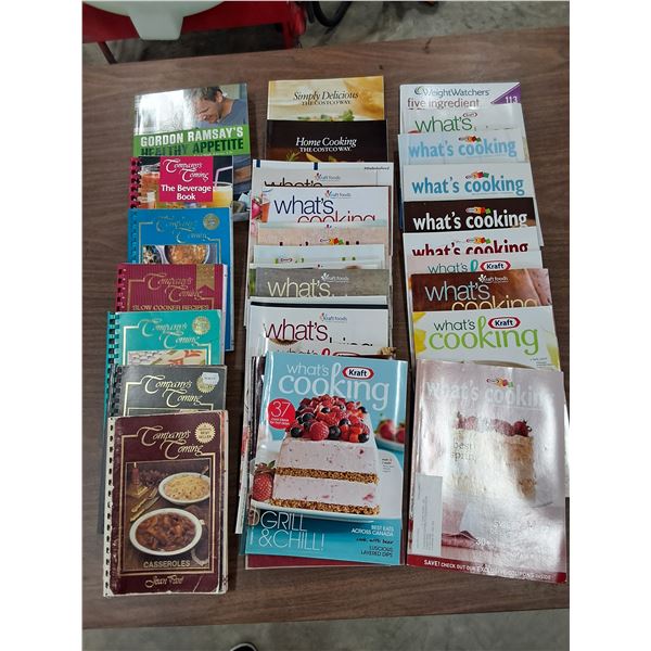 Lot of Various Recipe Books
