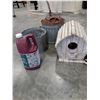 Image 2 : Garden Items-Hose Reel, Pail, Fuel Can, Birdhouse