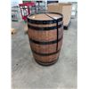 Image 1 : Oak Barrel Liquor Storage Cabinet