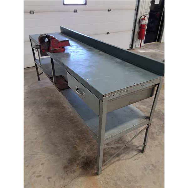 Shop Work Table with Crawford 50 Vise
