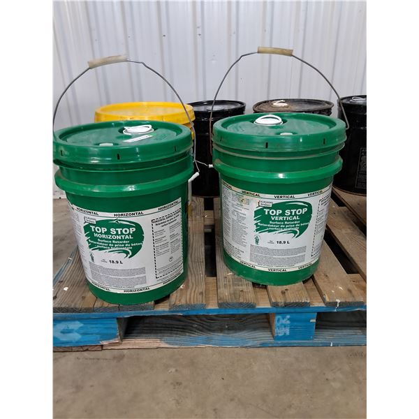 (7) Pails Concrete Surfacing Products