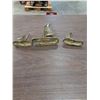 Image 2 : Set of 3 Brass Sailboats