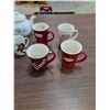 Image 3 : Teapot, (4) Tim Hortons Mugs, (4) Norman Rockwell Mugs, (2) White Mugs, Stainless Steel Kettle