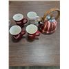 Image 4 : Teapot, (4) Tim Hortons Mugs, (4) Norman Rockwell Mugs, (2) White Mugs, Stainless Steel Kettle