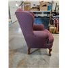 Image 2 : Burgundy Upholstered Chair