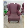 Image 1 : Burgundy Upholstered Chair