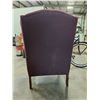 Image 3 : Burgundy Upholstered Chair