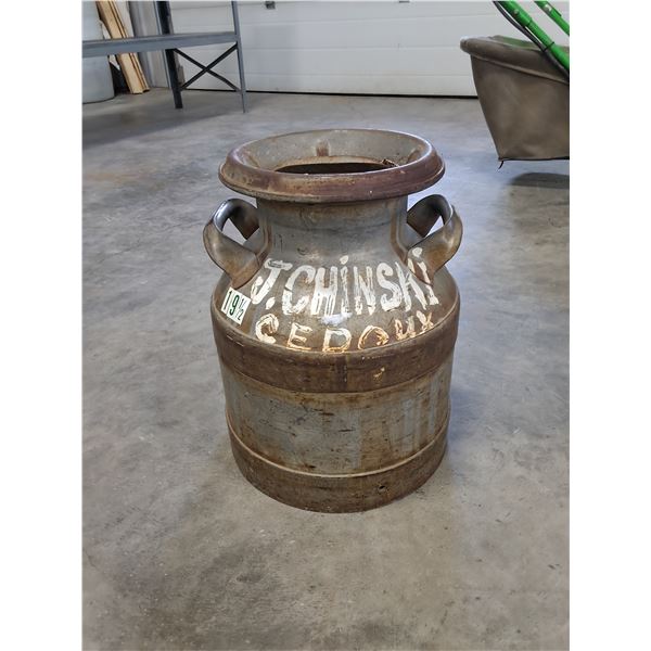 5 gallon Cream Can-Chinski Cedoux