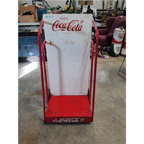 Coca Cola Wheeled Cart/Display