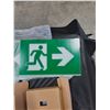 Image 2 : (6) Exit Signs with Hardware