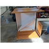 Image 5 : (2) Wood Cabinets and Microwave Shelf