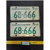 Image 1 : 1970 Set of Saskatchewan License Plates