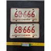 Image 1 : 1971 Set of Saskatchewan License Plates
