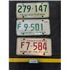 Image 1 : 1968, 73, 74 Saskatchewan License Plates