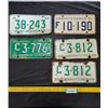 Image 1 : 1966 Set of Saskatchewan License Plates, 1961,65,68 Saskatchewan License Plates