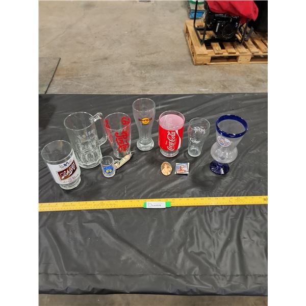 Glassware-Pepsi, Coca Cola, Bubba Gump and more