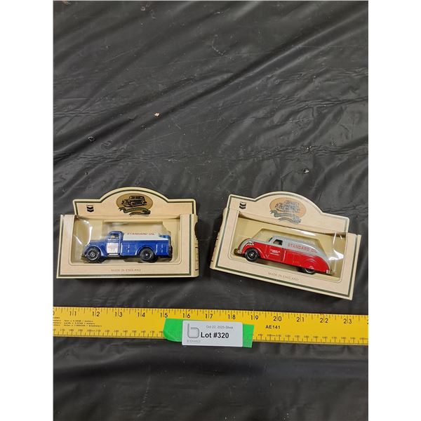 (2) Standard Oil Commemorative Trucks-1936 Chevron Farm Delivery Truck and Streamline Tank Truck