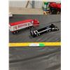 Image 2 : Die Cast Beefeater Truck and Trailer, Plastic Rick Mast 1 Racing Truck and Trailer