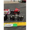 Image 7 : Die Cast Beefeater Truck and Trailer, Plastic Rick Mast 1 Racing Truck and Trailer