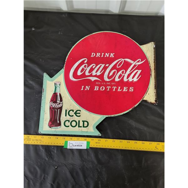 Tin Coca-Cola  Double Sided Sign