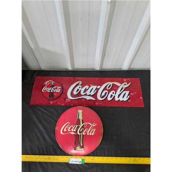 (2) Coca-Cola Signs