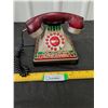 Image 2 : Retro Style Coca-Cola Plastic Stained Glass Look Push Button Telephone