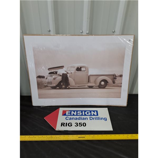 "No Dice" Art Print, Ensign Rig 350 Double Sided Sign