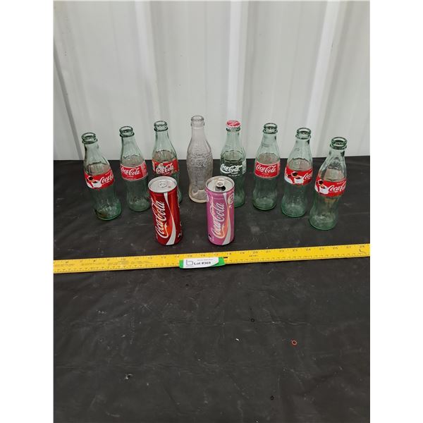 Coca-Cola Pop Bottles and Cans