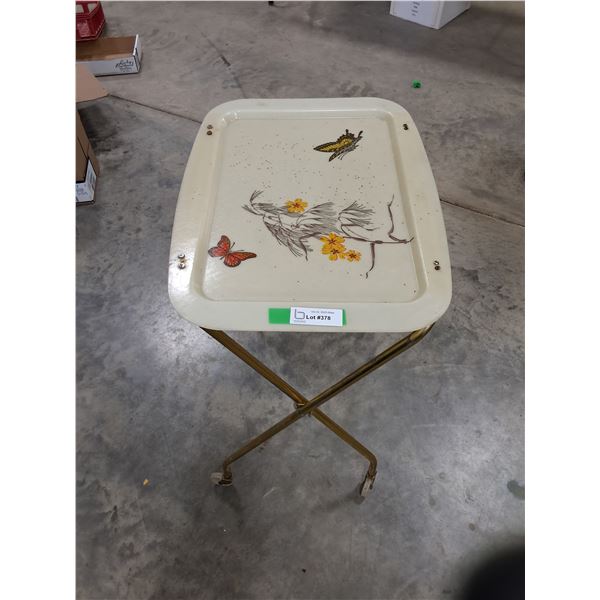 Wheeled TV Tray Table