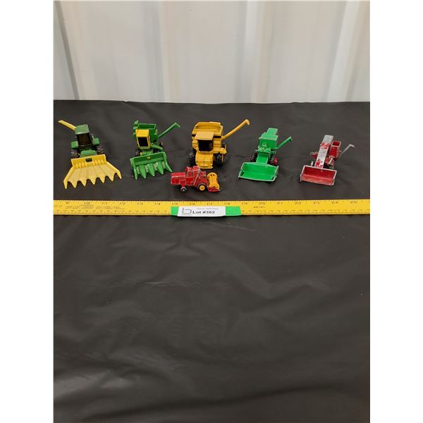 (6) Die Cast Farm Equipment Toys