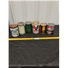 Image 2 : (2) 1 liter, (4) 1 quart empty Oil Cans-Valvoline, Quaker State, Esso