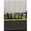 Image 1 : (4) 1 liter, (2) 1 quart Oil and Transmission Fluid Cans-Texaco, Sonic, Quaker State-full