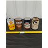 Image 1 : (4) 1 quart Oil and Transmission Fluid Cans-North Star, Esso, Shell- all empty