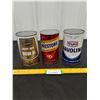 Image 1 : (3) 1 quart Oil Cans-Texaco, Prestone, Allstate- full